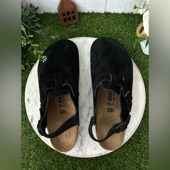 Birkenstock Black Suede Tokio - size 43